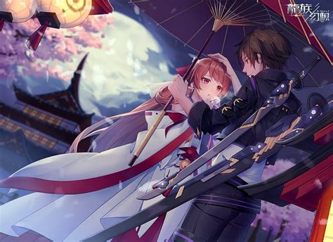 1920x1080px 1080p Free Download Anime Couple Umbrella Romance