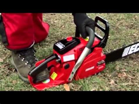 Maybe you would like to learn more about one of these? Chainsaw Basics: How to Start a Gas Chainsaw - YouTube