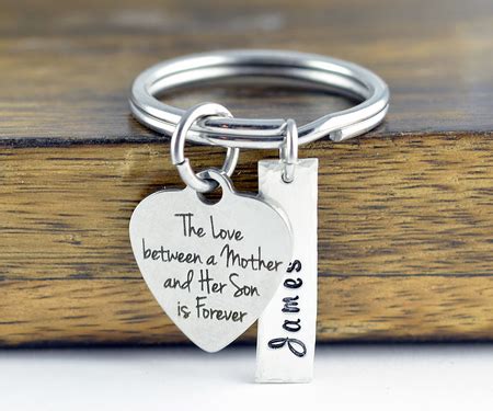 Check spelling or type a new query. The Love Between A Mother And Her Son Is Forever Keychain ...