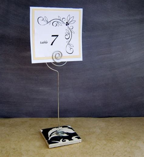 Reserved Place Card Or Table Number Holder For By Baggavond