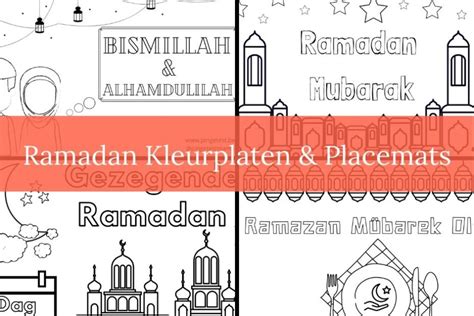 Ramadan Kleurplaten And Placemats Afdrukken Gratis Printable Download