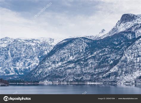 The Beautiful Austrian Mountain Lake Hallstattersee Austria — Stock