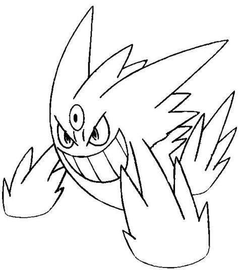 Mega Gengar Pokemon Coloring Pages Coloring Pages Pokemon Coloring