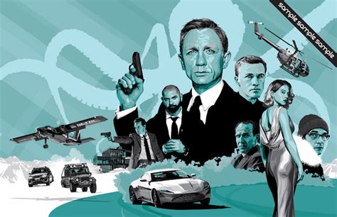 James Bond 007 Fan Art Spectre 17 X 11 Digital Etsy