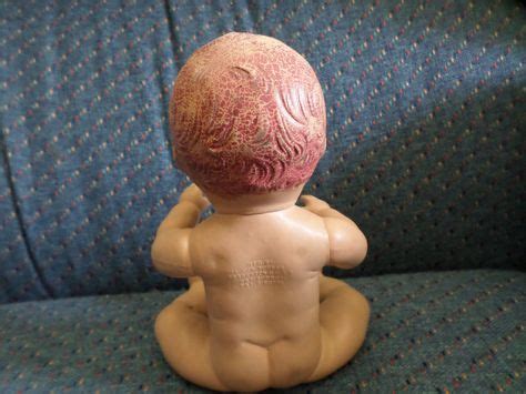 RARE 11 Antique Vintage Sun Rubber Drink Wet Hard Rubber Baby Doll