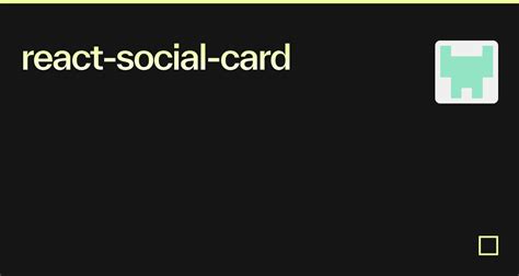 React Social Card Codesandbox