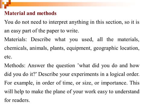 Research paper requires detailed examination of the topic according to a specific outline. 012 Example Of Materials And Methods Section Research ...