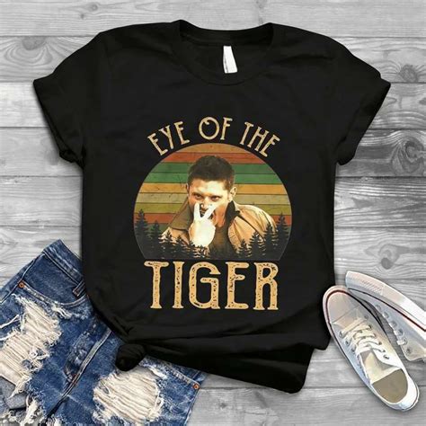 Dean Winchester Supernatural Eye Of The Tiger T Shirt