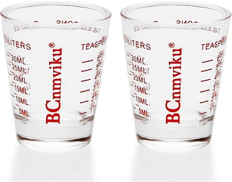 Shot Glasses Measuring Cup Espresso Measure Shot Glass 20 Incremental Measurements
