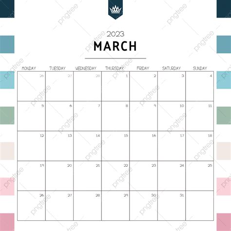 March 2023 Month Calendar 2023 Month March Png And Vector With