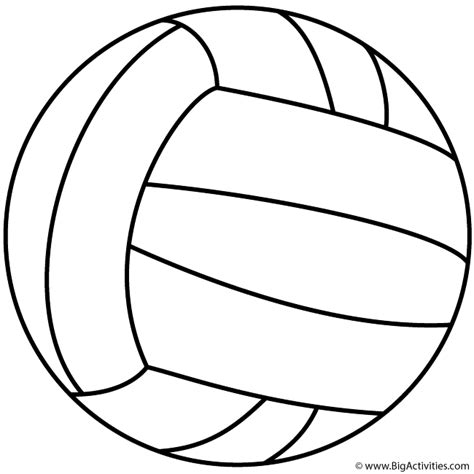 Volleyball Coloring Pages Free Thekidsworksheet