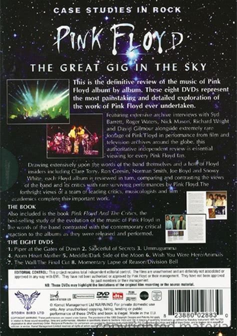 Pink Floyd The Great Gig In The Sky The Album By Album Guide Dvd 2008 Dvd Empire