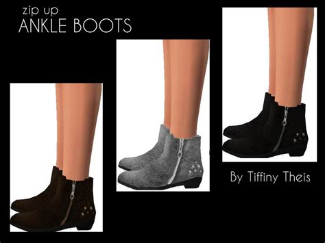 The Sims Resource Suede Ankle Boots