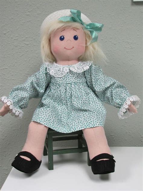 Soft Cloth Doll Hand Made Cloth Doll Fabric Doll With Blue Etsy Uk