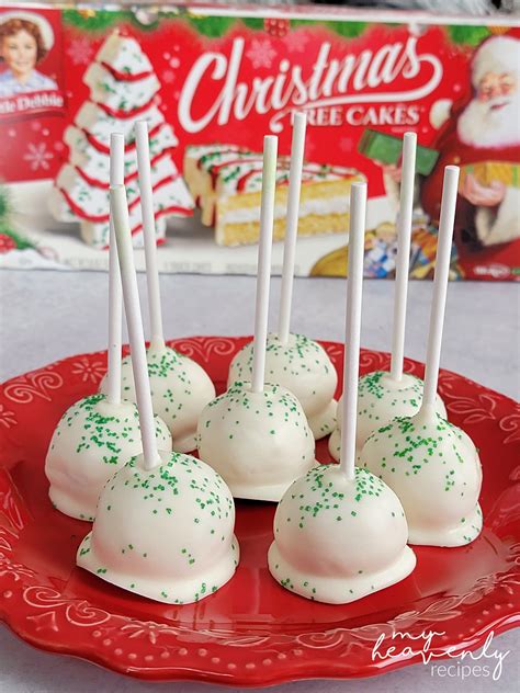 Little Debbie Christmas Tree Cake Pops My Heavenly Recipes
