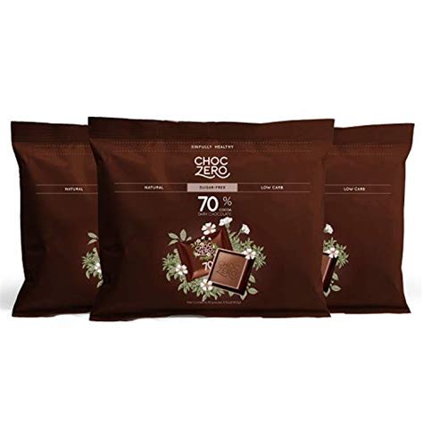 Most are 3 grams of sugar or less. ChocZero 70% Dark Chocolate, Sugar free, Low Carb, No Sugar Alcohol, No Artificial Sweetener ...