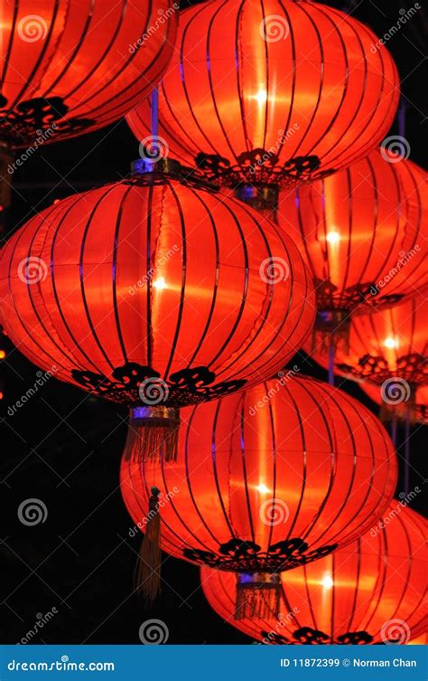 Chinesische Rote Laternen Stockbild Bild Von Kultur 11872399