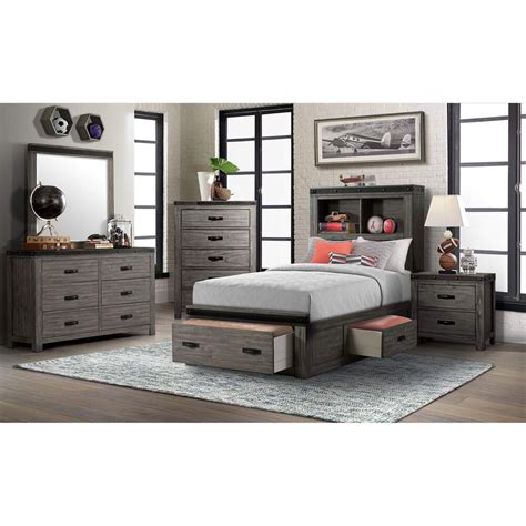 Ideal for apartments or smaller rooms, we offer beds with a platform frame and drawers. Elements Bedroom Set - mangaziez