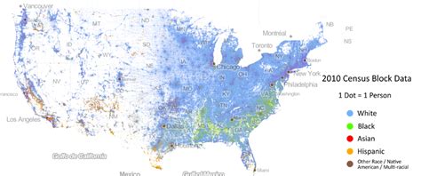This Map With A Dot For Every American Shows The Countrys Racial