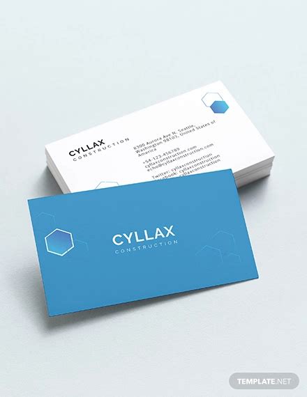 Add some creativity by choosing custom, unique business cards. 20+ Construction Business Card Designs and Examples - PSD, AI | Examples