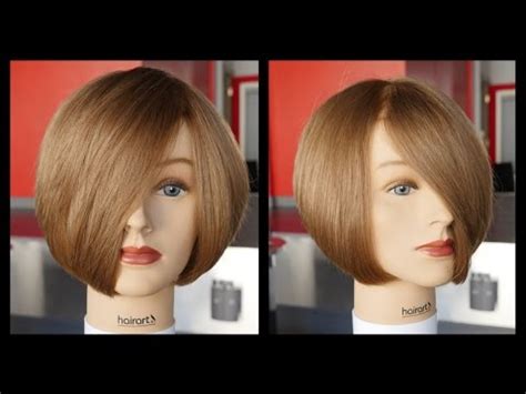 Starting with damp hair, spritz some vo5 plump it up amplifying volume blow dry lotion into your mane. How to cut a Layered Bob - Haircut Tutorial Step by Step ...