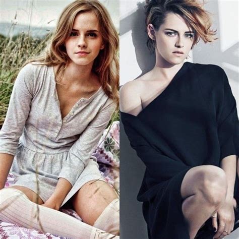 We Need To Find A Winner Here Emma Watson Vs Kristen Stewart Beauty Women Emma Watson