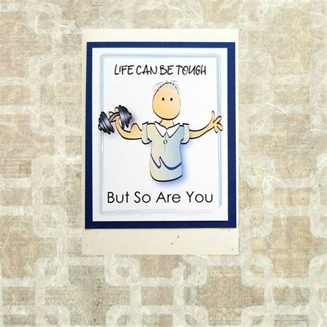 Cancer Card For Man Encouragement And Inspirational Card For Etsy