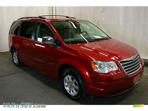 2008 Chrysler Town And Country Touring In Inferno Red Crystal Pearlcoat