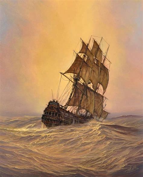 Pin By St Marys Tall Ship Alliance In On Tall Ship In Rough Sea Ship Art Ship Paintings
