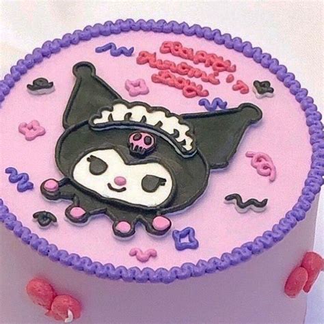 ִ ֹ ꒰ Kuromi Cake ꒱ ֶ֪ ׄ En 2022 Tortas Bonitas Pastel De Hello