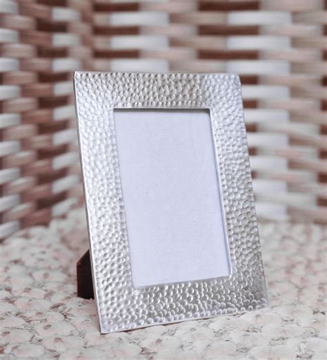 Buy Metal In Silver Colour 4x6 Inch Photo Frame Online Table Photo