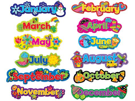Months Of The Year Clipart Kindergarten Pictures On