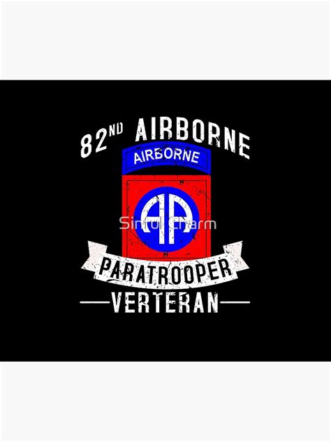 82nd Airborne Division Paratrooper Army Veteran Throw Blanket By
