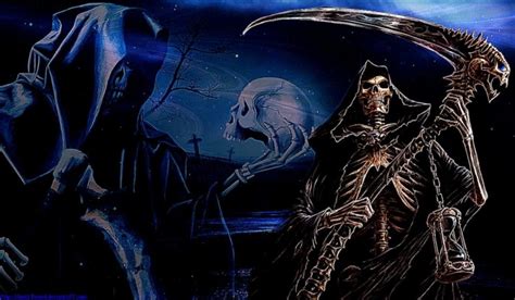 Grim Reaper On Fire 1280x1024 Wallpaper