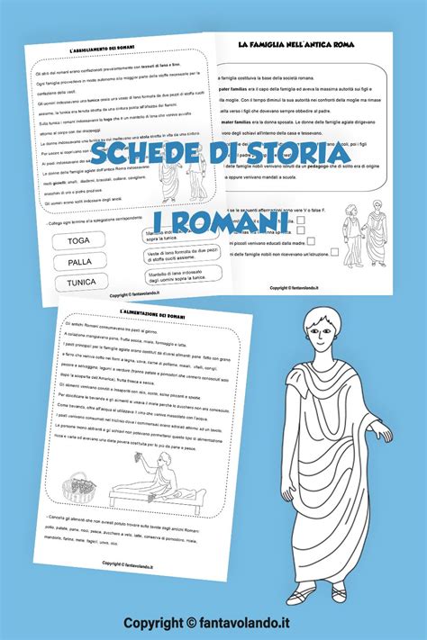 Schede di storia classe quinta i Romani Storia Schede Attività di storia