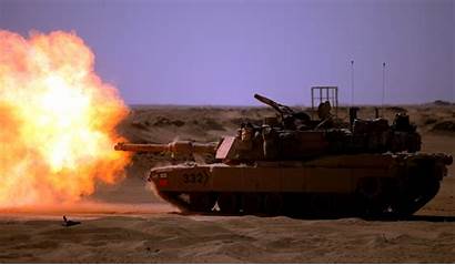 Tank Abrams Army Shot M1 Tanks Fire
