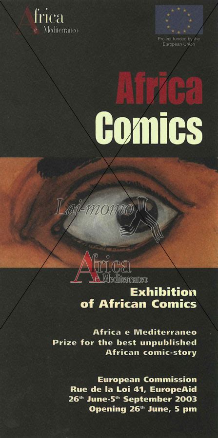 Africa Comics Exhibition Of African Comics 2003 Brochure Africa