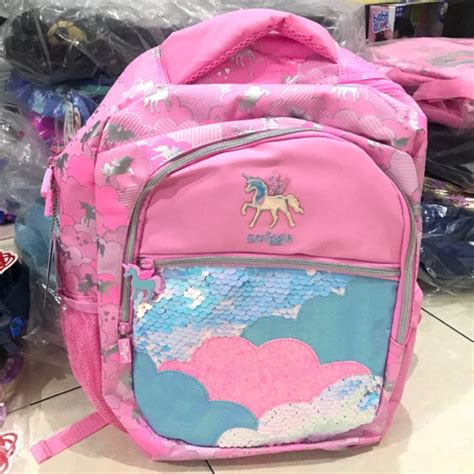 Jual Sale Termurah Smiggle Original Pink Sequin Unicorn Tas Sekolah