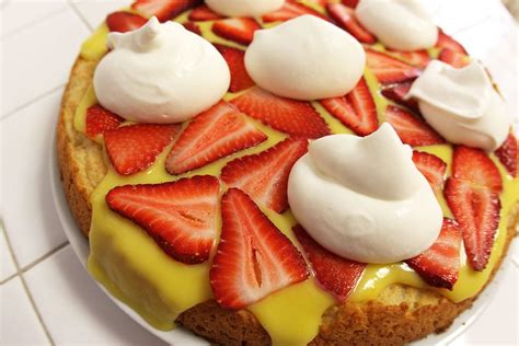 Meyer Lemon And Strawberry Shortcake Tart Recipe Nomad With Cookies