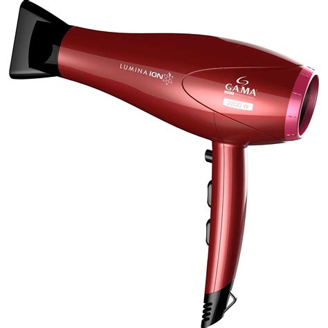 Secador De Cabelo Gama Italy Lumina Ion 220v Vermelho E Preto Zattini