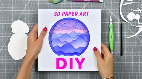 How To Make A 3d Paper Art Diy Time Lapse Olga Skorokhod Youtube