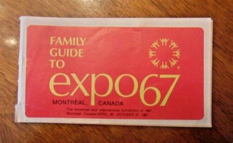 Vintage Expo 67 Guide Booklet 1967 Exhibition Montreal Quebec