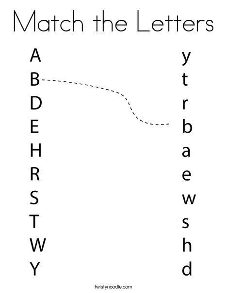 Pdf | cognitive processing therapy (cpt) is an empirically. Match the Letters Coloring Page - Twisty Noodle | Alphabet ...