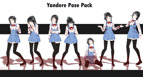 Yandere Posepack Dl By Hikanyomo On Deviantart