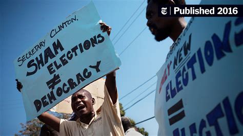 High Hopes For Hillary Clinton Then Disappointment In Haiti The New York Times