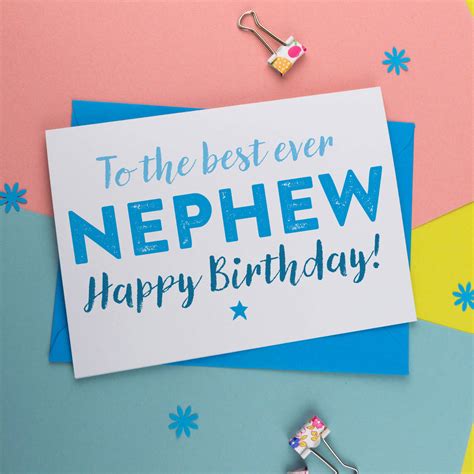 Nephew Birthday Card Ac Celebrations And Occasions Home And Garden