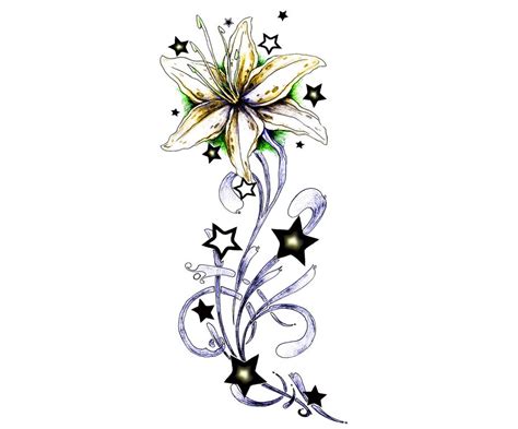 Stars And Flowers Tattoo Designs Clipart Best Clipart Best