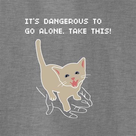 Its Dangerous To Go Alone Take This Kitten T Shirt Tanga
