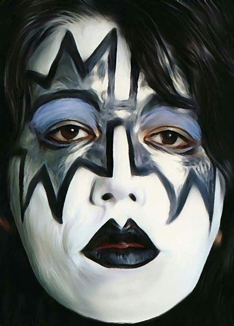 Great Painting Of Ace Frehley Stage Ace From Kiss Banda De Rock