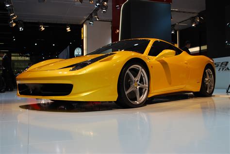 Sports Cars Ferrari 458 Italia Yellow Wallpapers 2012